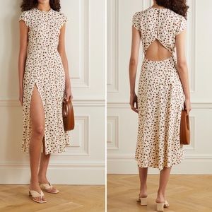 Reformation • Gavin Cap Sleeve Back Cutout Dress